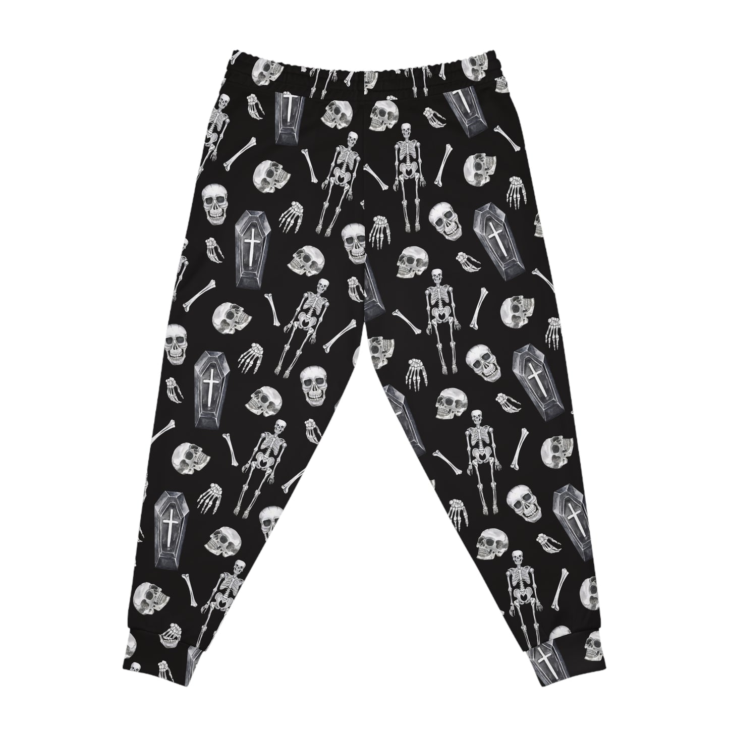 Halloween Skeleton Print Athletic Joggers for Comfortable Style