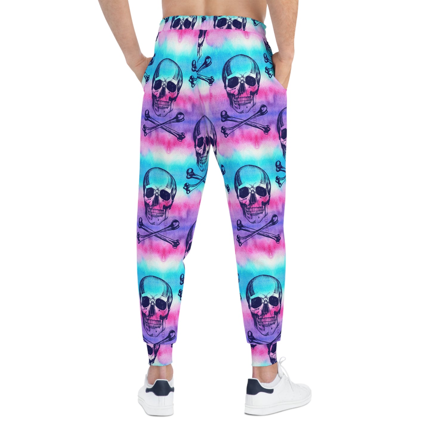 Colorful Skull Athletic Joggers for Bold Style