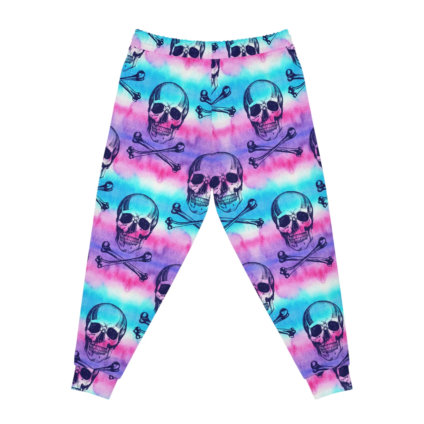 Colorful Skull Athletic Joggers for Bold Style