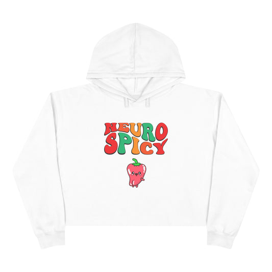 Neuro Spicy Crop Hoodie – Trendy and Playful Streetwear for Spicy Food Lovers