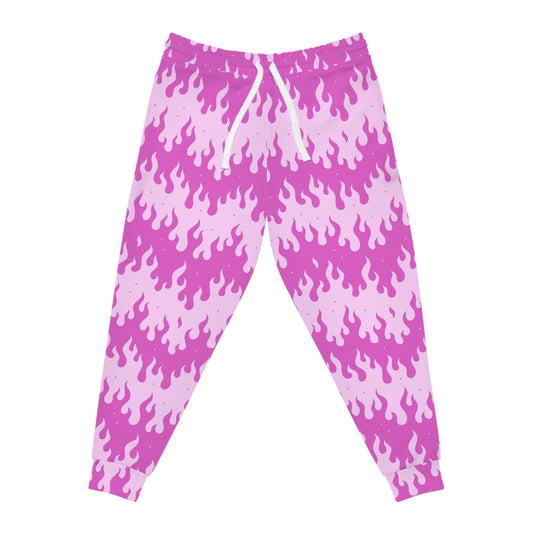 Pink Flame Athletic Joggers for Stylish Comfort